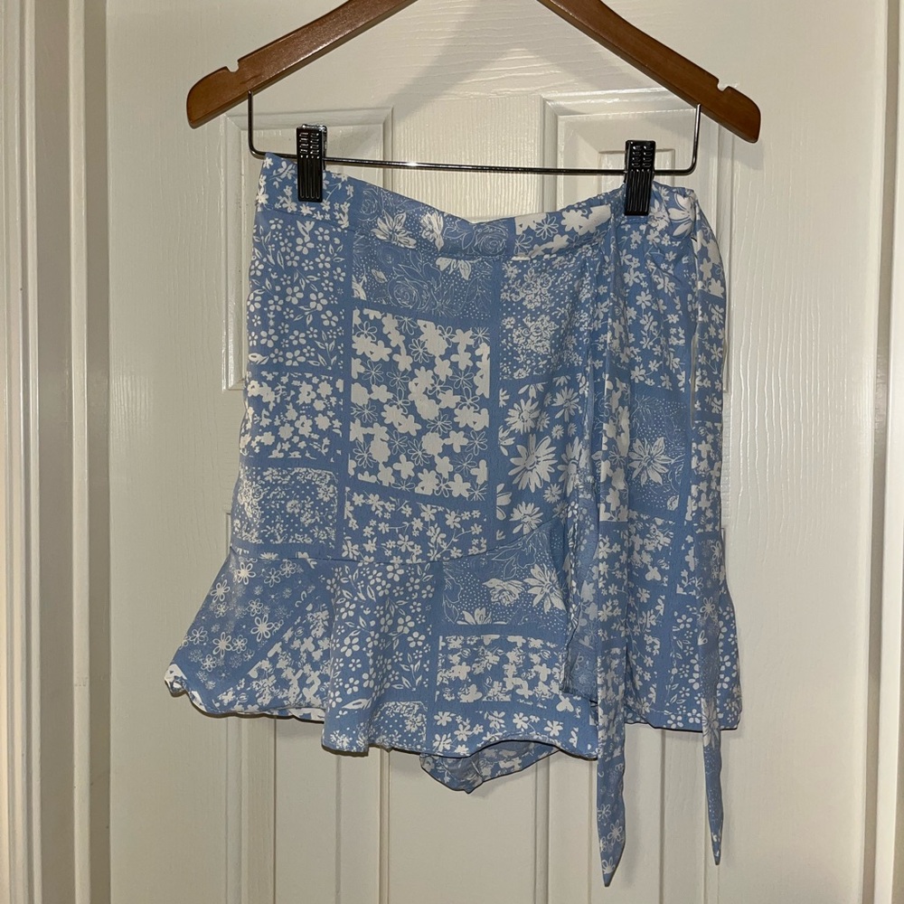 Altar’d state light blue patterned skirt